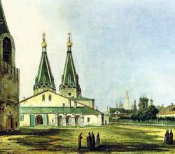 Алексеевский монастырь Картина Карла Рабуса. 1838 год.