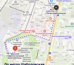 После завершения экскурсии удобнее и быстрее всего дойти до метро Шаболовская. 
