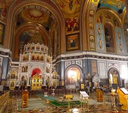 Иконостас кафедрального собора России / Храм Христа Спасителя. 